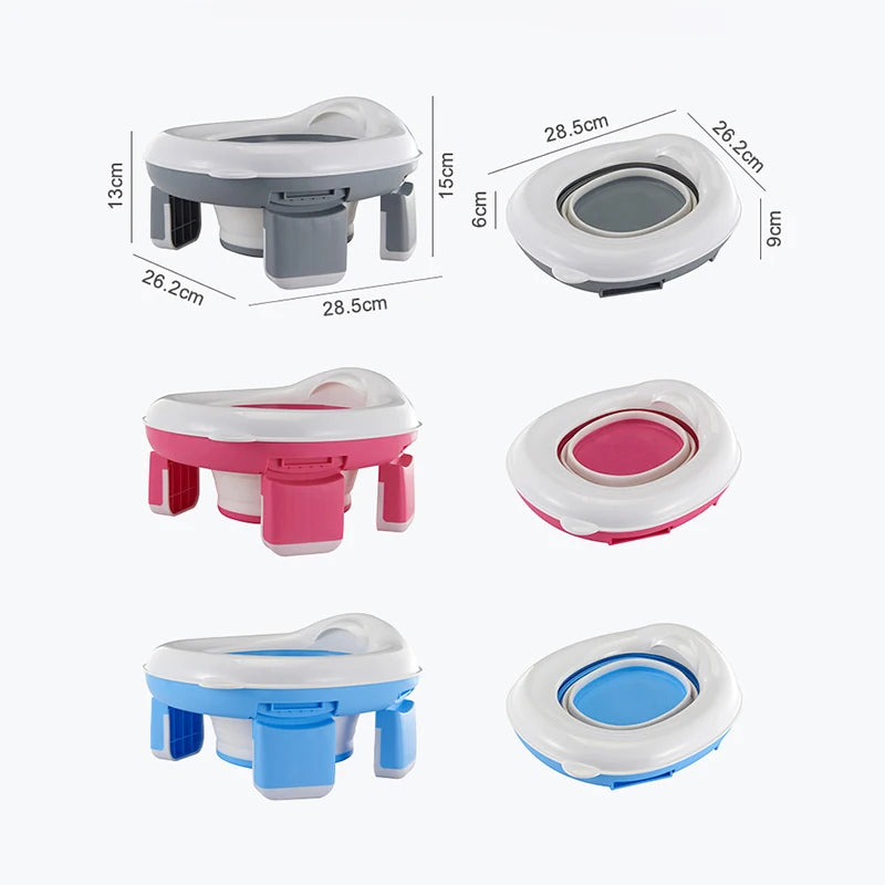 🚼✨ Vasino Portatile in Silicone 3 in 1 – Il Compagno Perfetto per il Tuo Bambino in Viaggio! ✨🚼