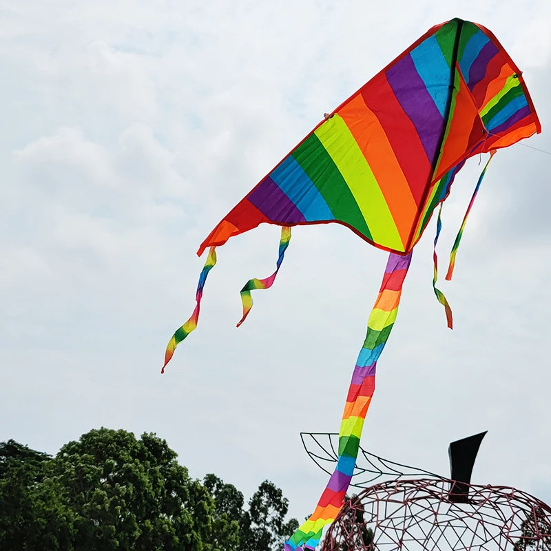 Aquilone Rainbow Colorato Facile da Vola - Giocattolo da Spiaggia per Bambini all'Aperto