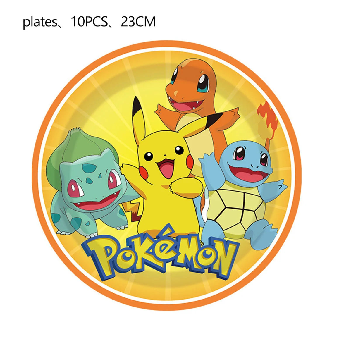 Pokemon Birthday Party Decor Disposable Tableware Cup Plate Napkin Tablecloth Pikachu Kids Baby Shower Party Supplies