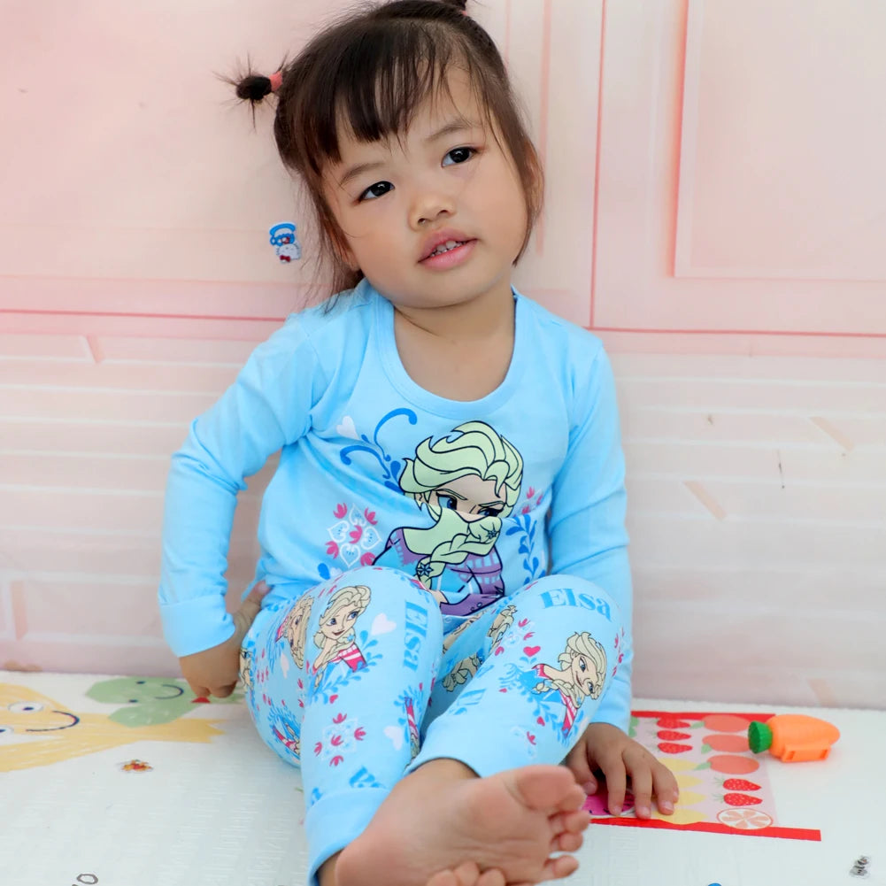 🌙💖 Set Pigiama Anna &amp; Elsa per Bambine – Morbido, Carino e Perfetto per Ogni Stagione 💖🌙