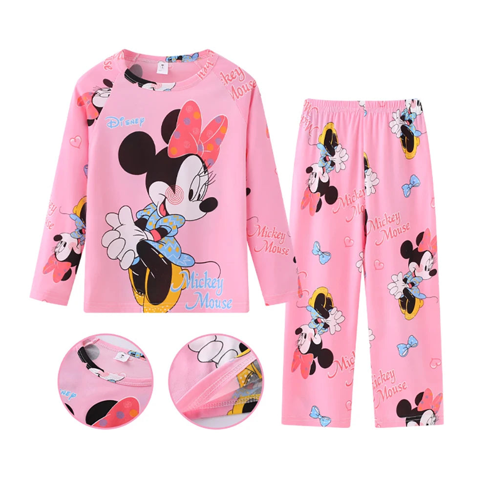 🌙🎀 Pigiama Bambina Disney – Elsa, Minnie &amp; Sirenetta per Sogni da Favola! 🧜♀️❄️