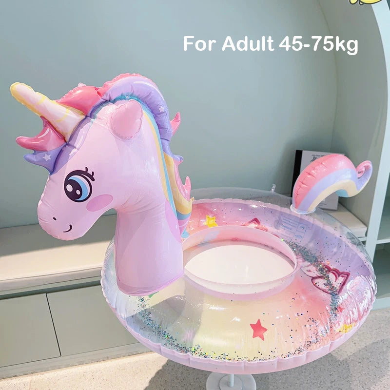 Anello Gonfiabile Unicornio e Cigno - Gioco Acquatico per Bambini e Adulti 🦄🦢