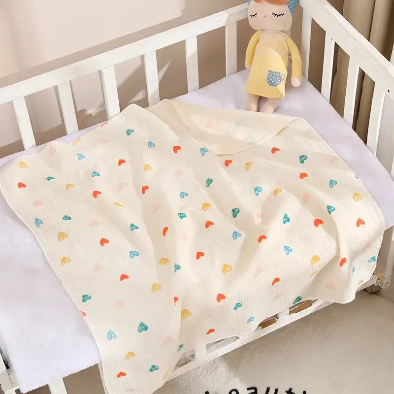 🍼🛁 Copertina Swaddle in Mussola di Cotone – Morbide Coccole per il Tuo Bebè! 🛁🍼