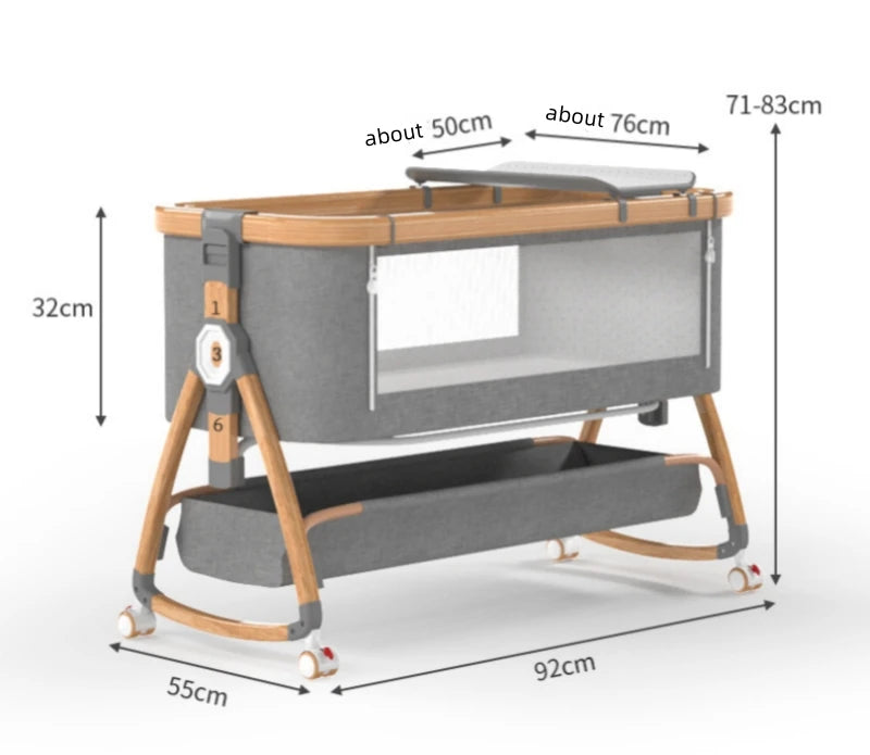 🍼🛏️ Culla Multifunzionale Pieghevole – Comfort e Sicurezza per il Tuo Bebè! 🛏️🍼