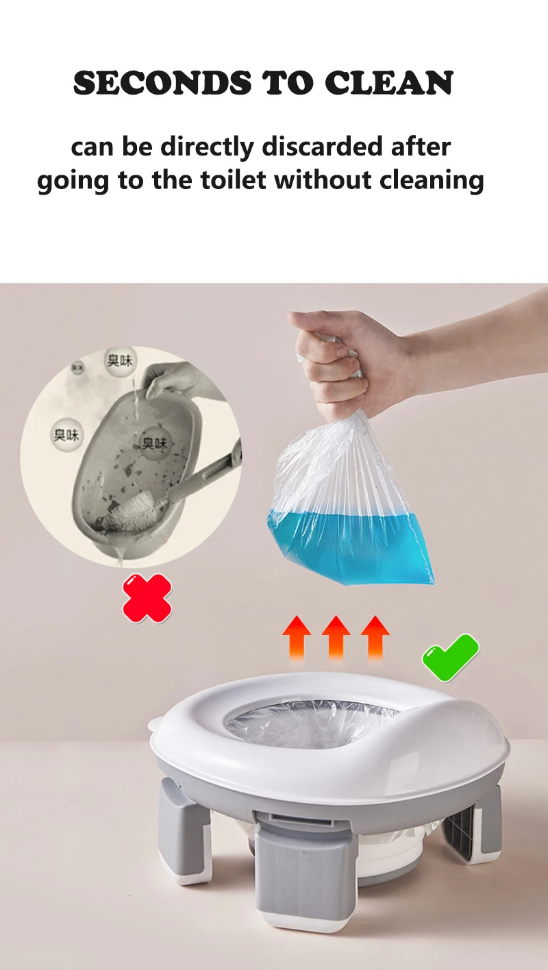 🚼✨ Vasino Portatile in Silicone 3 in 1 – Il Compagno Perfetto per il Tuo Bambino in Viaggio! ✨🚼