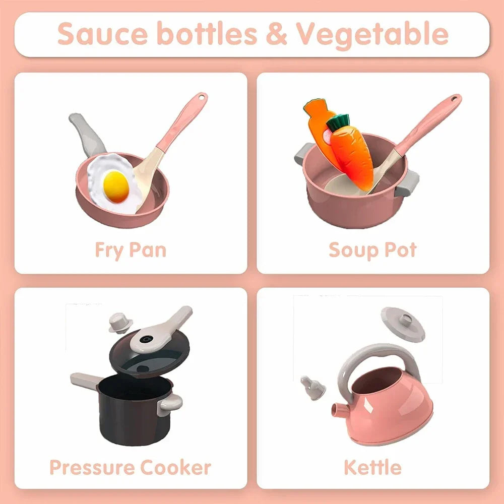 🍳 Set Cucina Giocattolo – 92/69/59 Pezzi per Piccoli Chef! 🥕🍽️