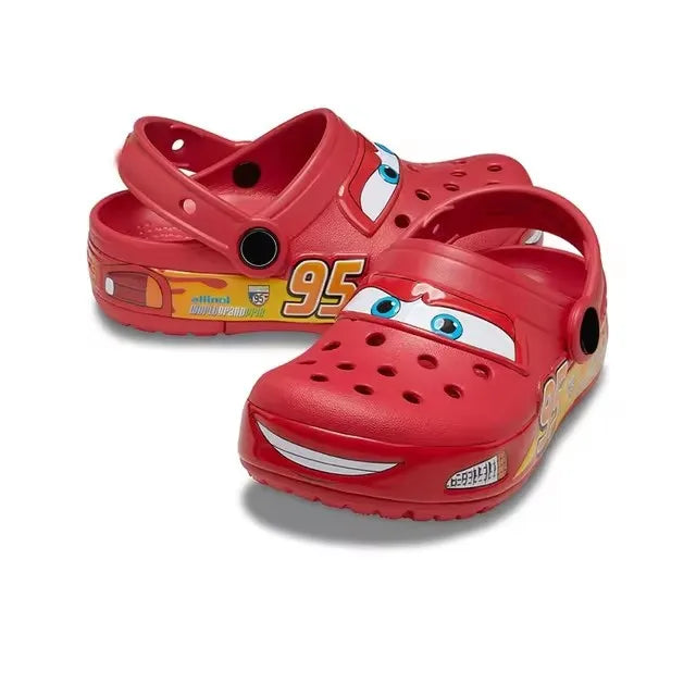 🚗 Ciabattine Sandali Impermeabili Cars – Con Luci LED di Saetta McQueen! ⚡👟