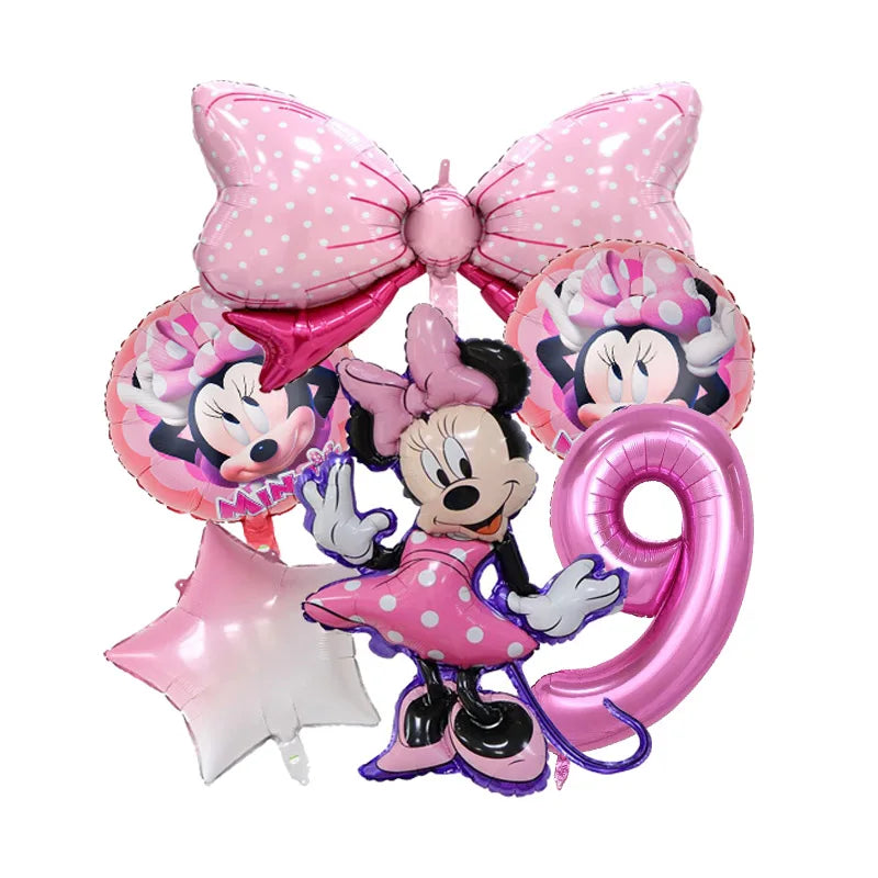 🎀 Decorazioni per Festa di Compleanno Minnie Mouse – Kit Tavola Usa e Getta per Bambine 🎀