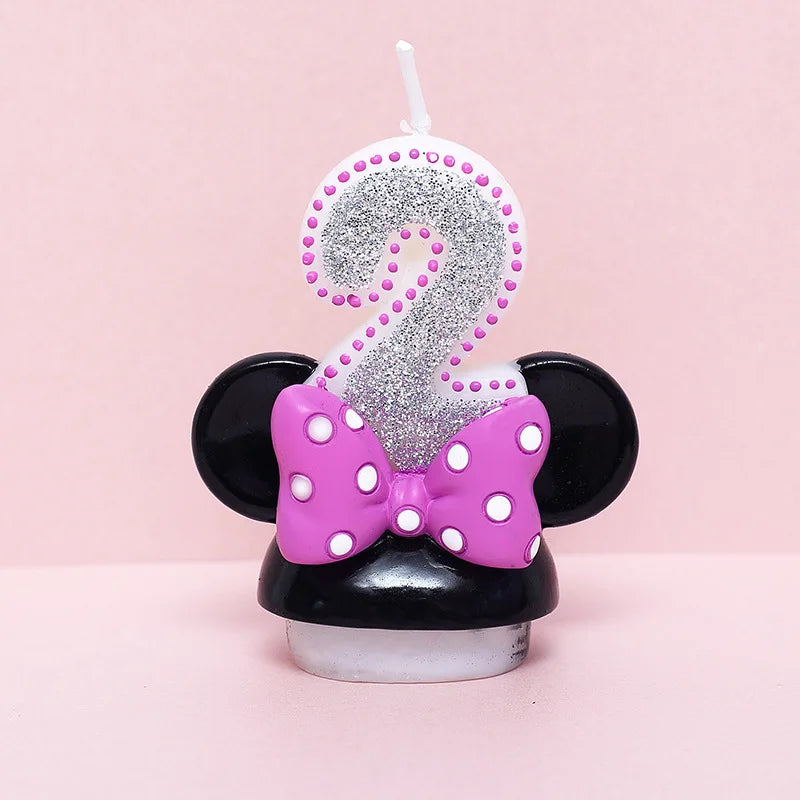 🎉 Candeline Minnie con Numeri – Per Feste di Compleanno da Favola! 🕯️🎂