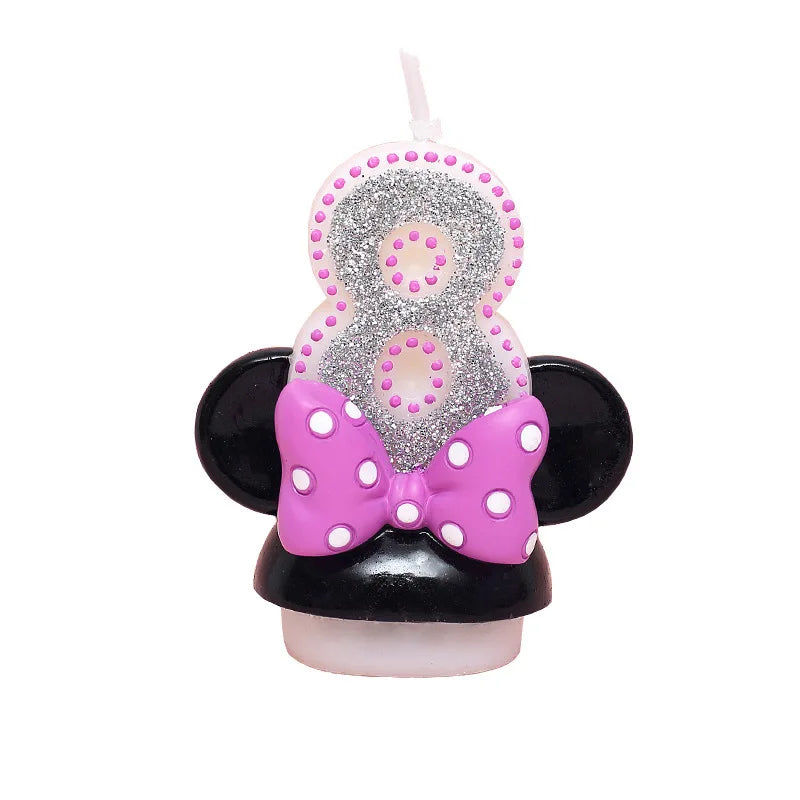 🎉 Candeline Minnie con Numeri – Per Feste di Compleanno da Favola! 🕯️🎂