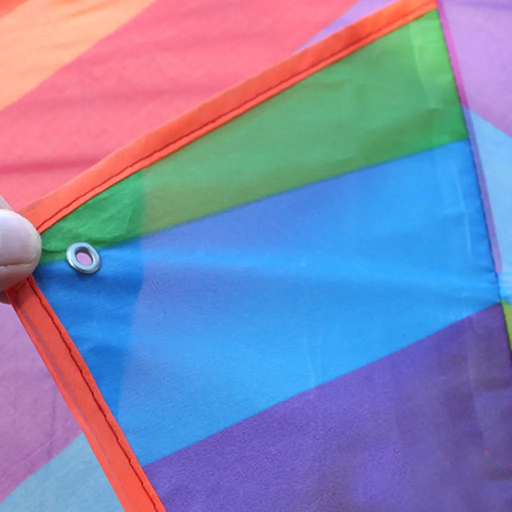 Aquilone Rainbow Colorato Facile da Vola - Giocattolo da Spiaggia per Bambini all'Aperto