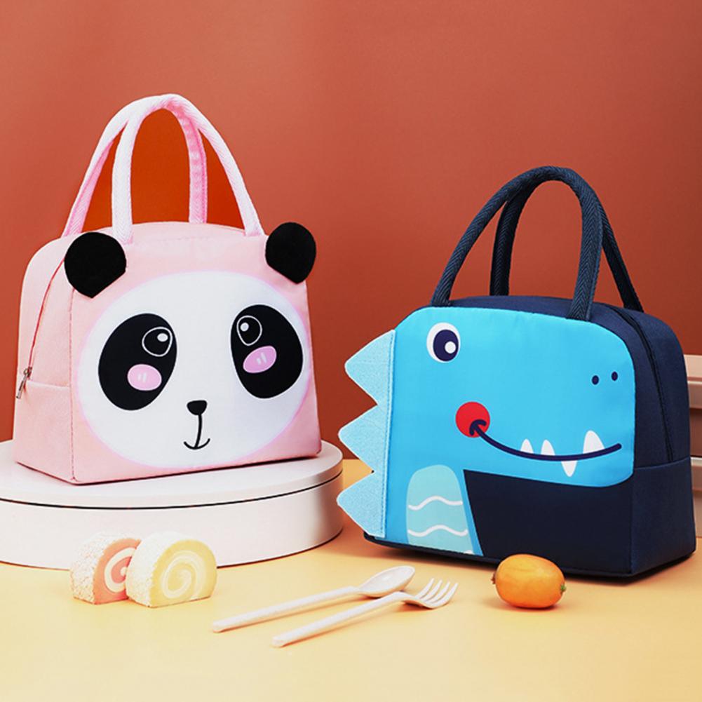 Borsa per il Pranzo Carina con Motivo Cartoon - Borsa Termica Insulata per Bambini
